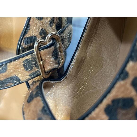 Leopard Print Mary Jane Flats Size 6.5 - Picture 5 of 5